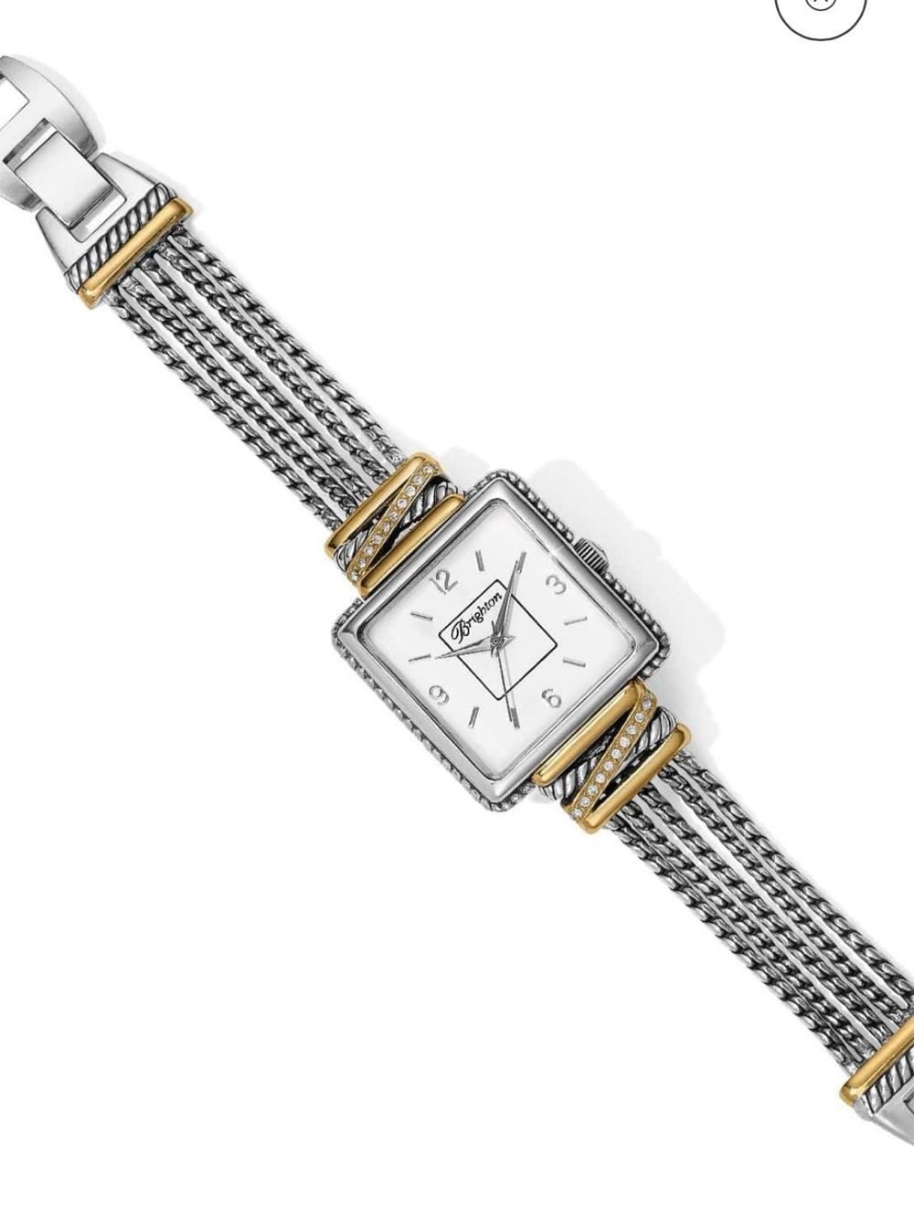 Brighton Two-Tone Silver and Gold Women's Neptune’s ring watch